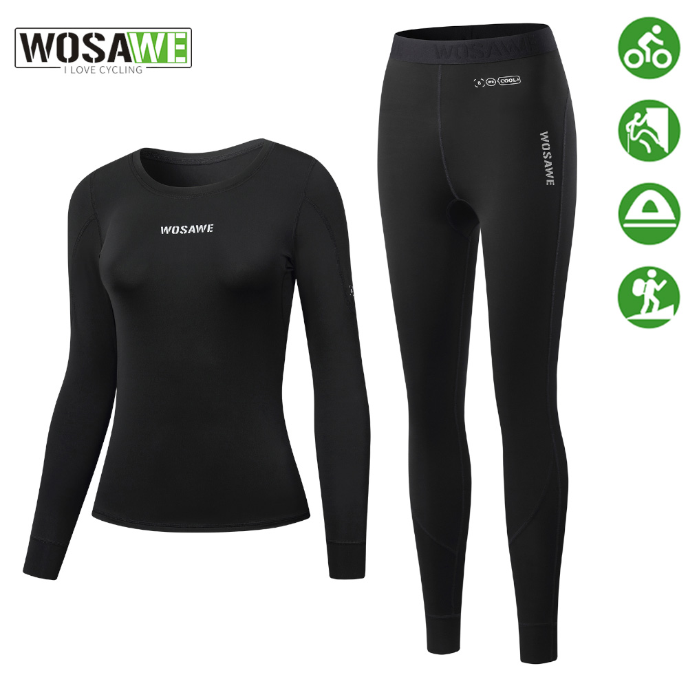 Compression Long Pant - WOSAWE Women Cycling Underwear Quick Dry